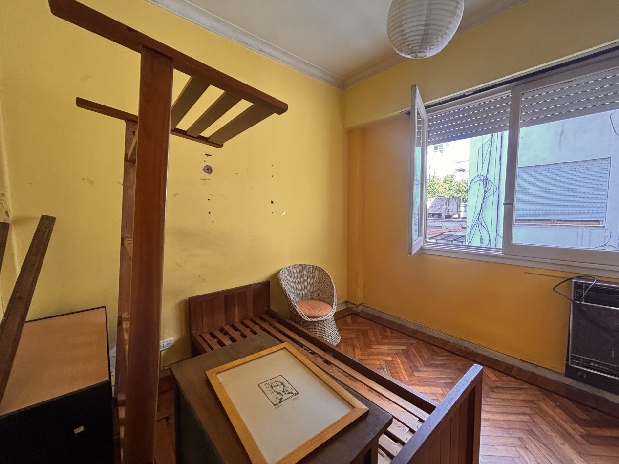 3 ambientes + dependencia con balcon, IDEAL PARA FLIPPING - 80m2 tot.