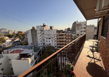 3 ambientes al contrafrente con vista abierta 